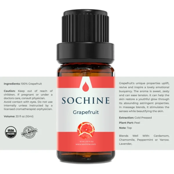 tinh dầu vỏ bưởi Grapefruit Sochine thông tin