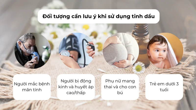 Đối tượng cần lưu ý khi sử dụng tinh dầu