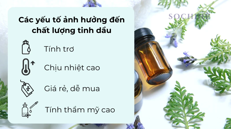 Lý do tại sao nên đựng tinh dầu trong chai lọ thủy tin