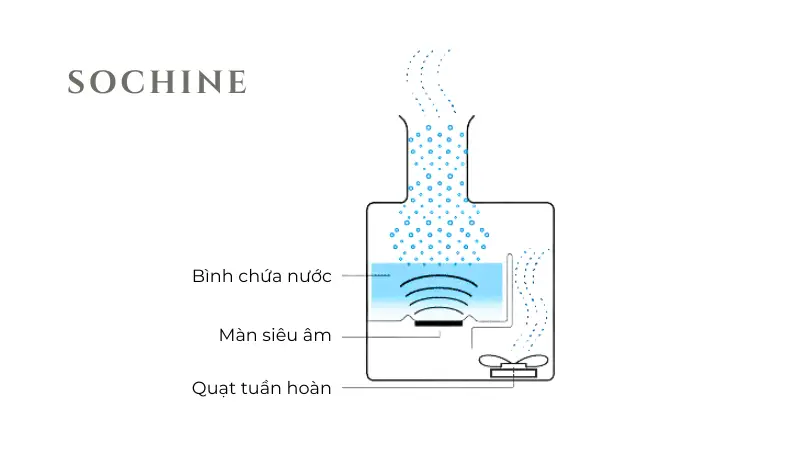 Nguyên lý hoạt động của máy khuếch tán siêu âm