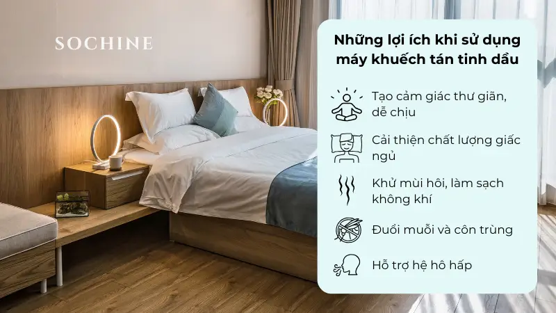 Những lợi ích khi sử dụng máy khuếch tán tinh dầu 