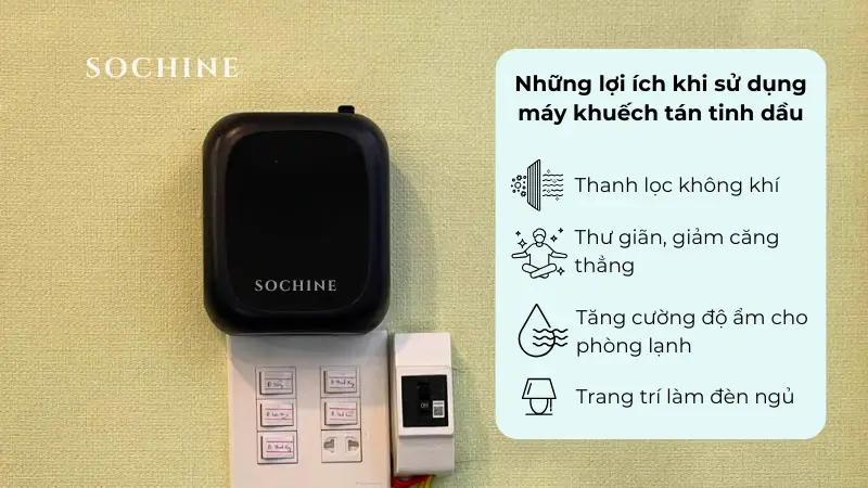 Những lợi ích khi sử dụng máy khuếch tán tinh dầu