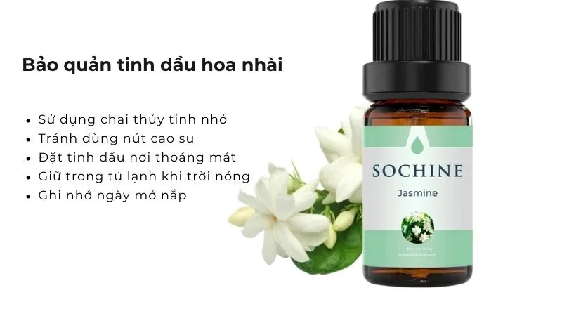 mẹo  quản tinh dầu hoa nhài