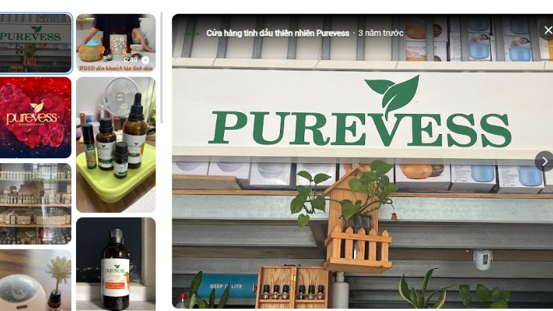 Cửa hàng tinh dầu thiên nhiên Purevess tại hcm