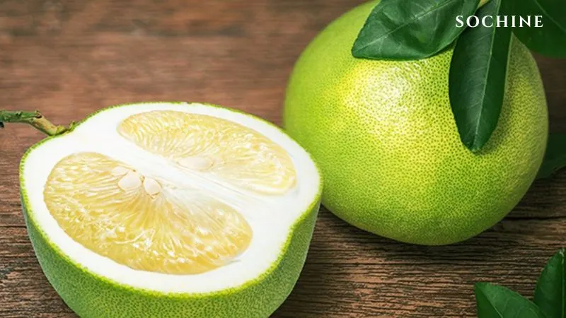 Pomelo là gì? Công dụng và cách phân biệt với Grapefruit 2 Pomelo bưởi xanh vỏ dày, quả to